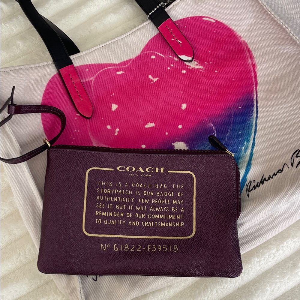 Coach X Richard Bernstein Tote with Jello Heart